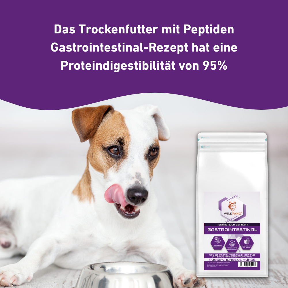 VetLine Trockenfutter mit Peptiden für Hunde - Gastrointestinal-Hundebedarf-Wildfang Petcare GmbH-