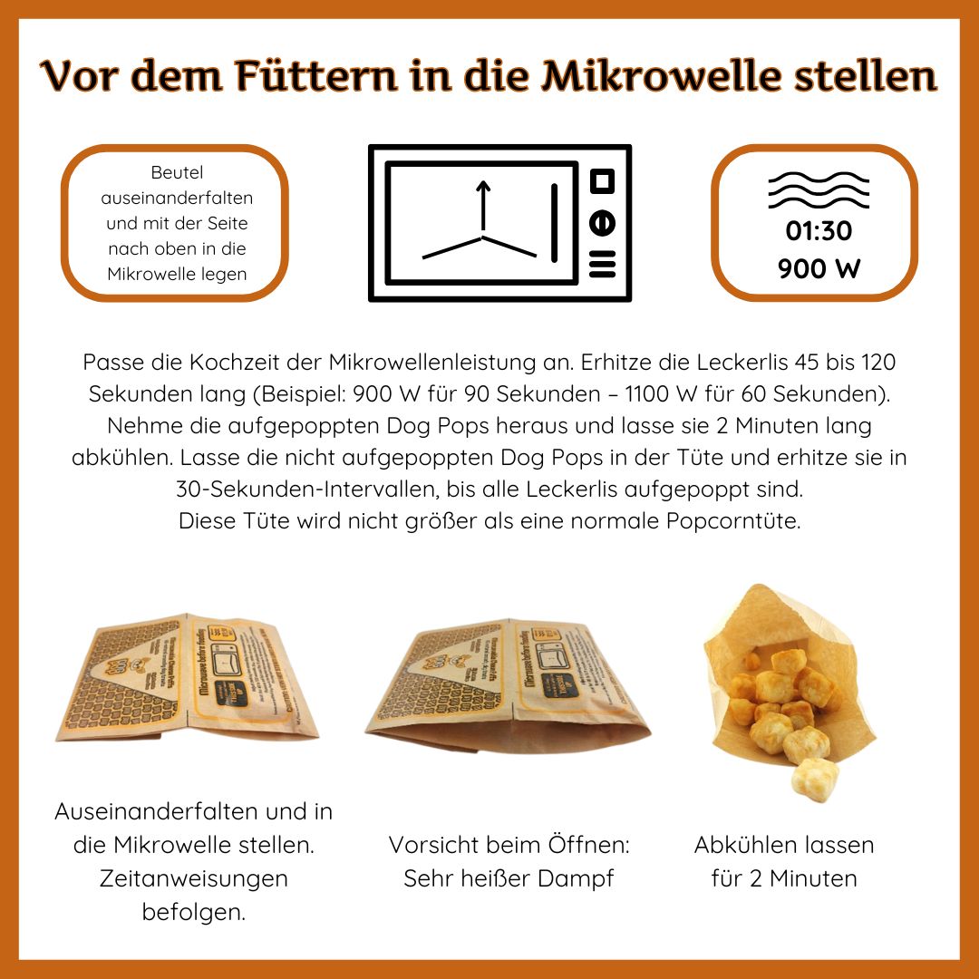Käse Snacks Mix - Käse-Popcorn & Harties - getreidefrei-Hundefutter-Wildfang-