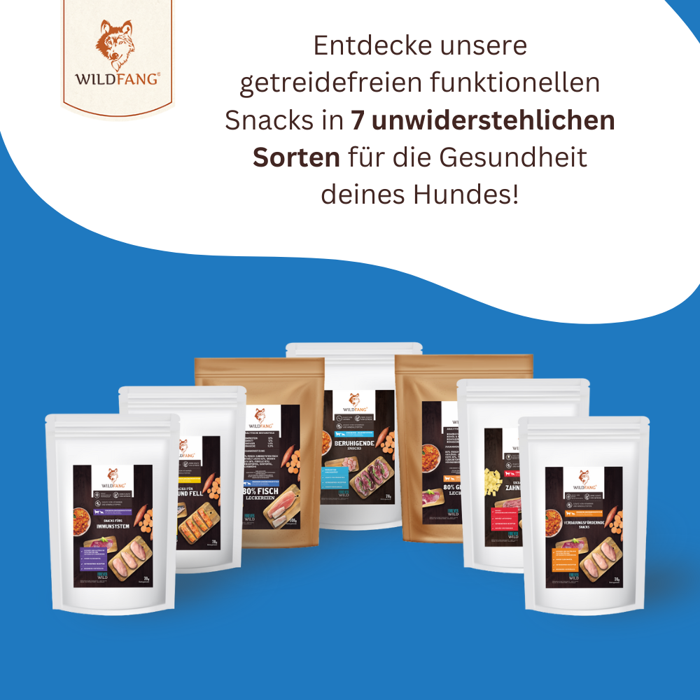 Snacks mit 80% Fisch - getreidefrei - 3er Set-Hundefutter-Wildfang-