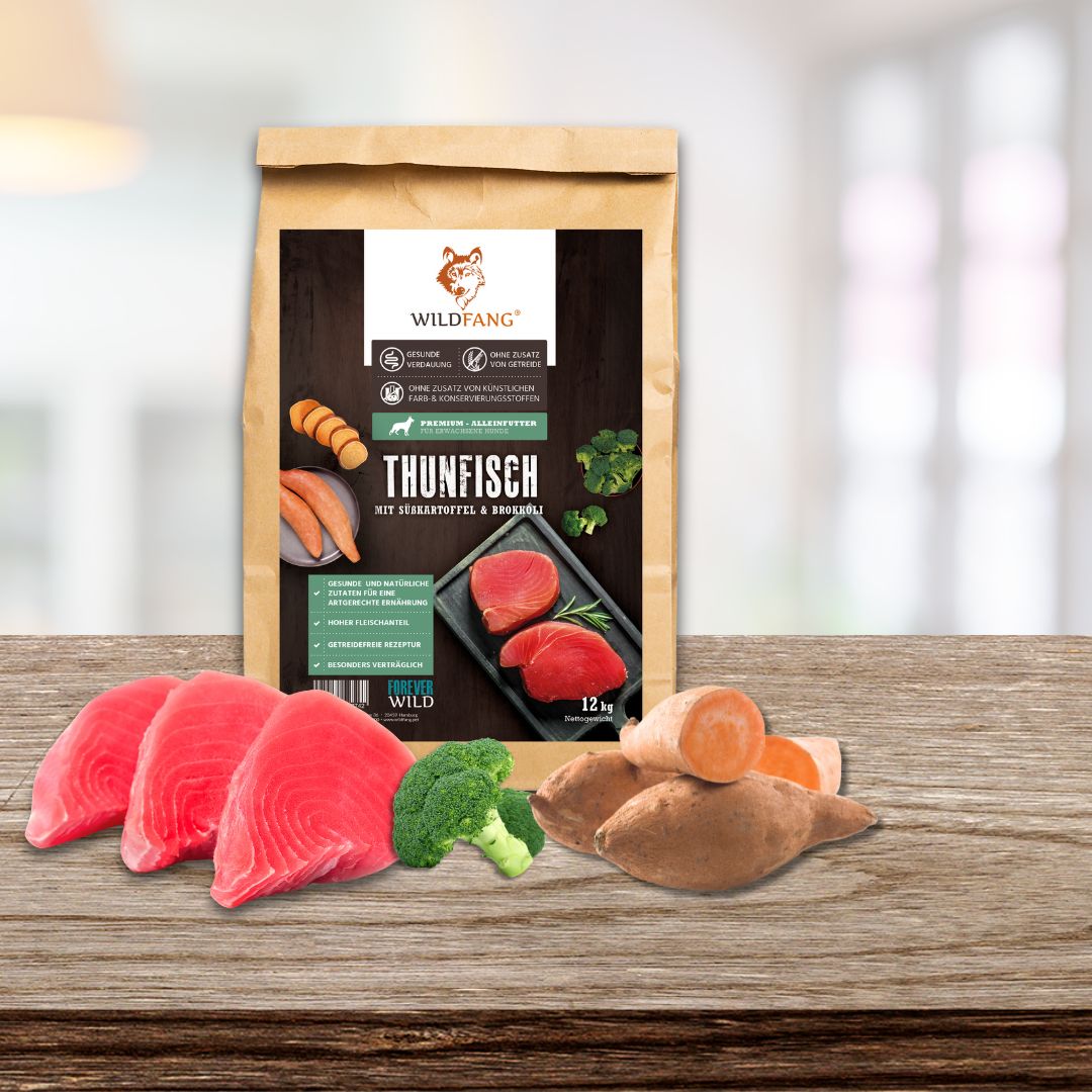 Adult Trockenfutter Sparpack 2 x 2 kg mit Thunfisch - getreidefrei-Hundefutter-Wildfang-