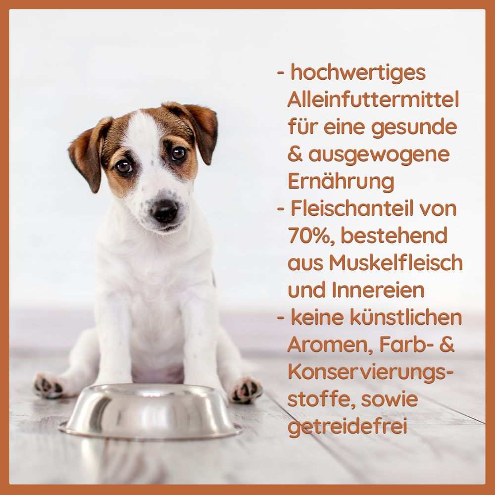 Welpen Futterpaket Huhn - getreidefrei-Hundefutter-Wildfang-