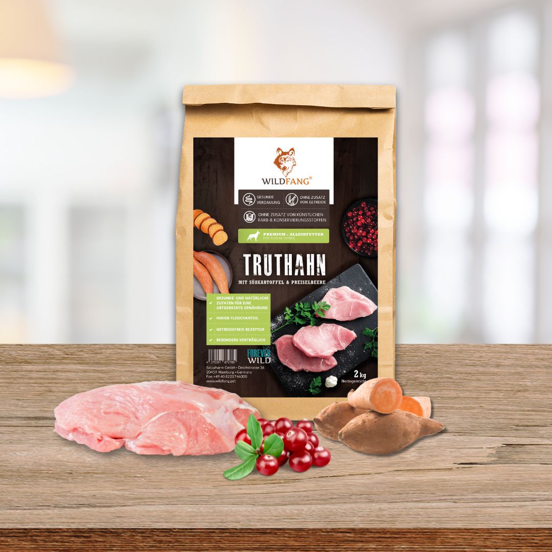 Sensitive Trockenfutter Sparpack 2 x 2 kg mit Truthahn - getreidefrei-Hundefutter-Wildfang-
