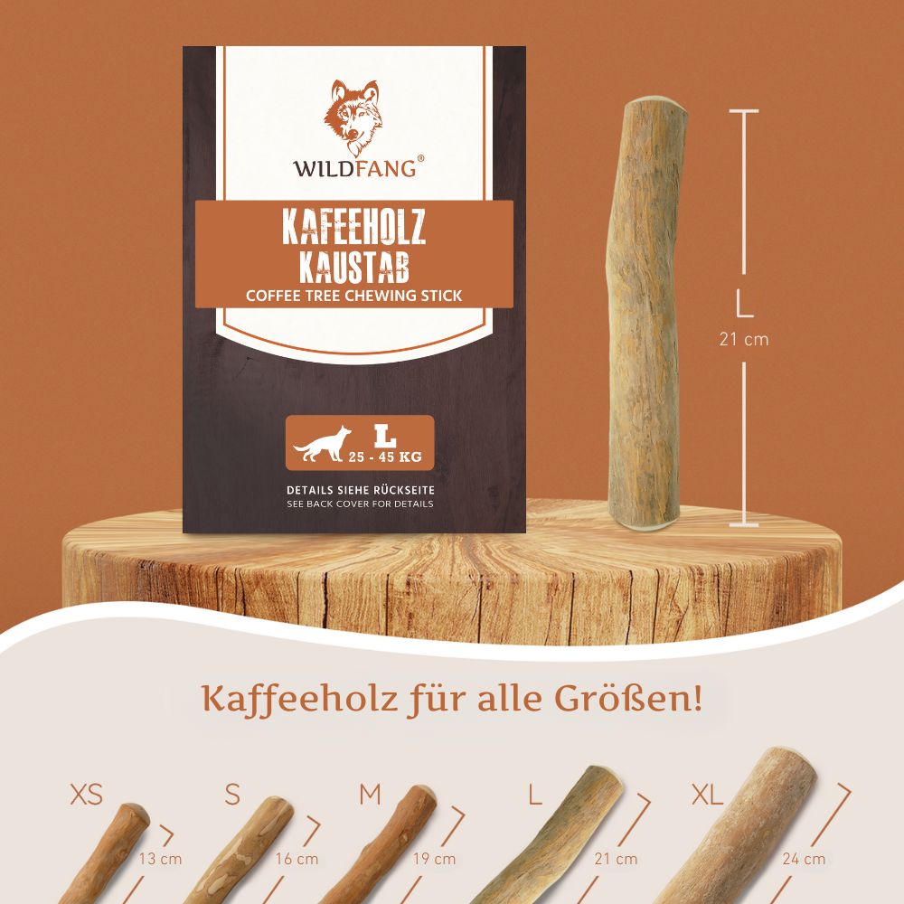 Kaffeeholz Kaustab-Hundespielzeug-Wildfang-