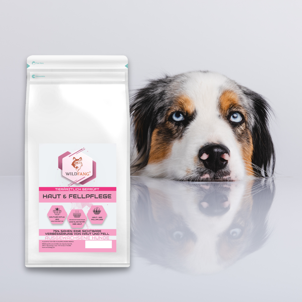 VetLine Trockenfutter mit Peptiden für Hunde - Haut und Fell-Hundefutter-Wildfang Petcare GmbH-