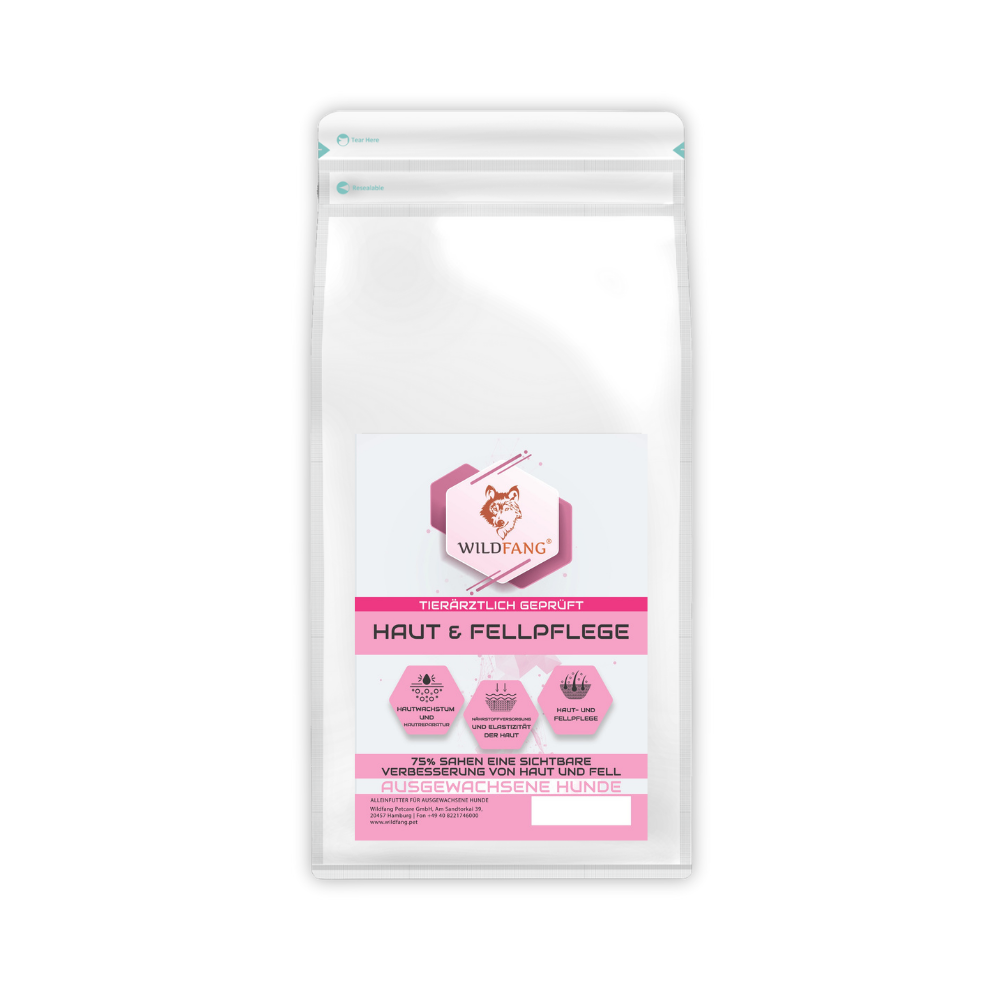 VetLine Trockenfutter mit Peptiden für Hunde - Haut und Fell-Hundefutter-Wildfang Petcare GmbH-