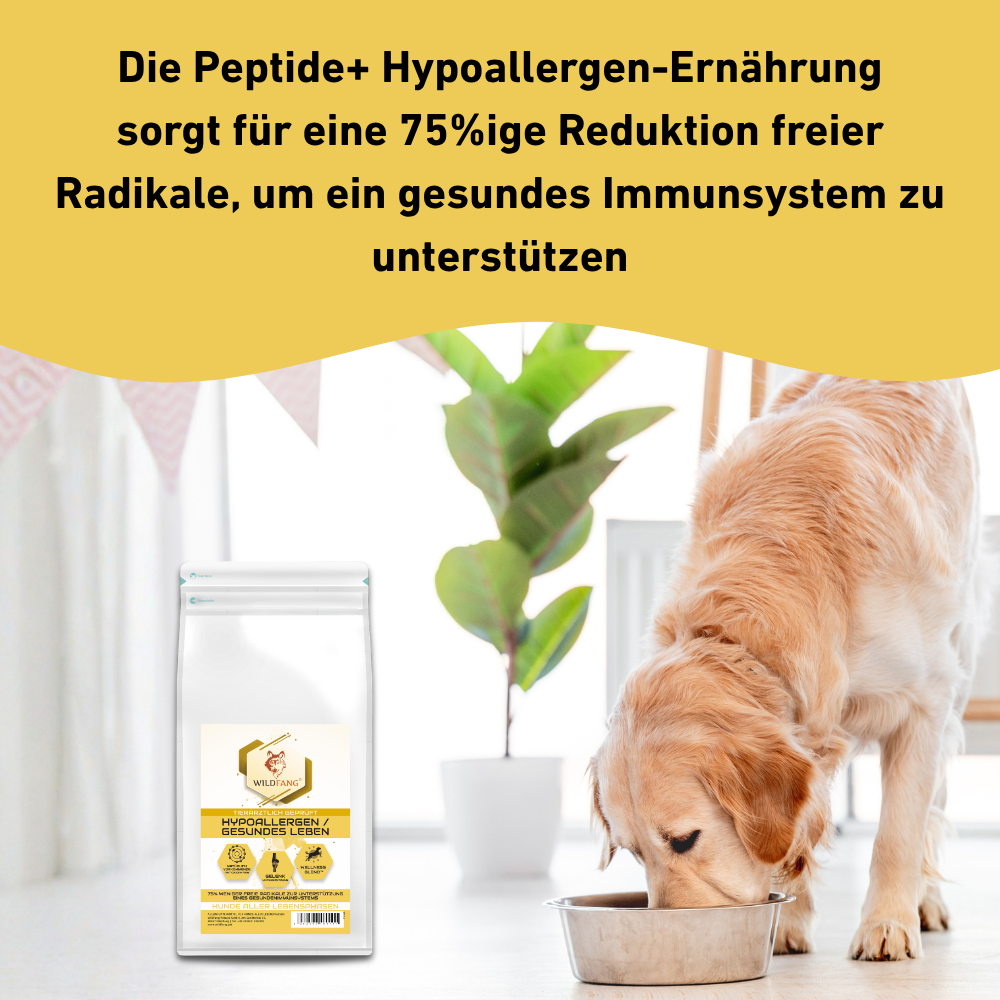 VetLine Trockenfutter mit Peptiden für Hunde - Hypoallergen-Hundefutter-Wildfang Petcare GmbH-