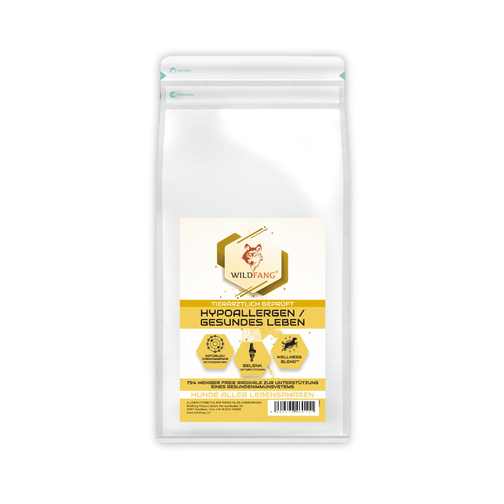 VetLine Trockenfutter mit Peptiden für Hunde - Hypoallergen-Hundefutter-Wildfang Petcare GmbH-