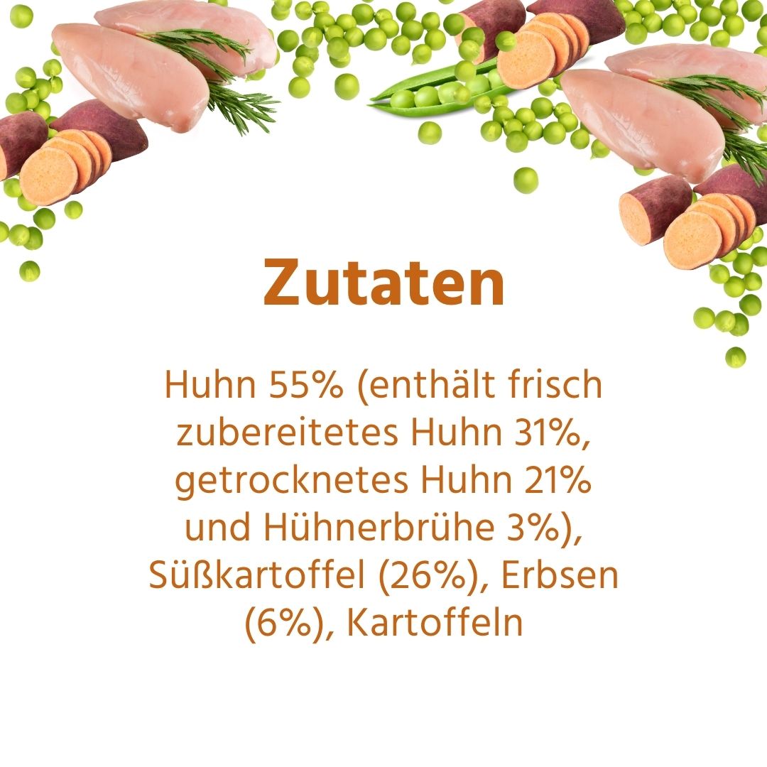 Adult Trockenfutter mit Huhn & Kräuter - getreidefrei-Hundefutter-Wildfang.pet-