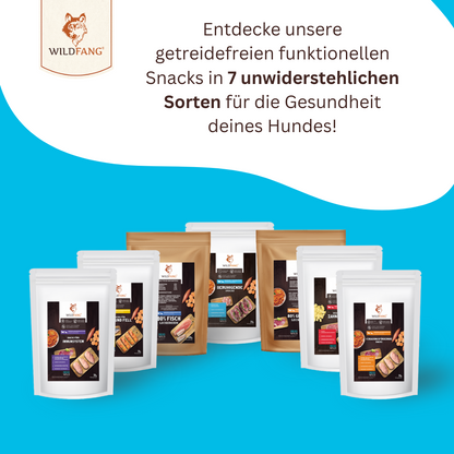 Beruhigende Snacks für Hunde mit Ente & Huhn - getreidefrei - 3er Set-Hundefutter-Wildfang-