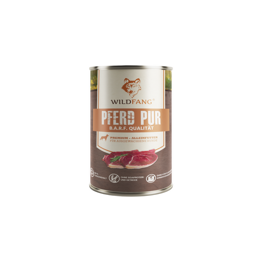 Nassfutter Pferd pur - BARF Qualität-Hundefutter-Wildfang-