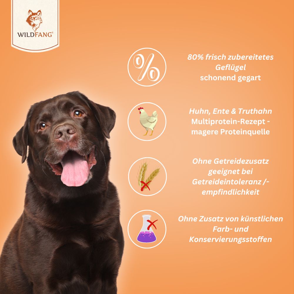 Snacks mit 80% Geflügel - getreidefrei - 3er Set-Hundefutter-Wildfang-