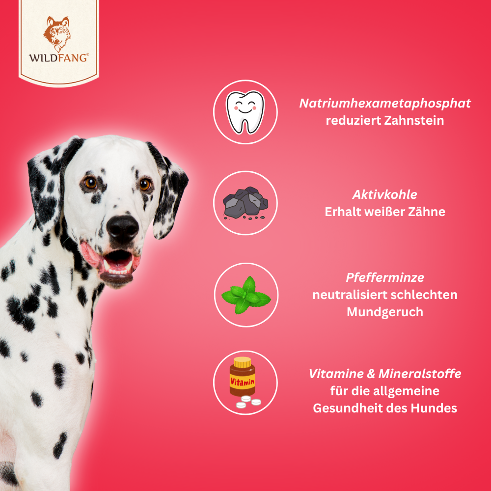 Zahnpflege Snacks - getreidefrei - 3er Set-Hundefutter-Wildfang-