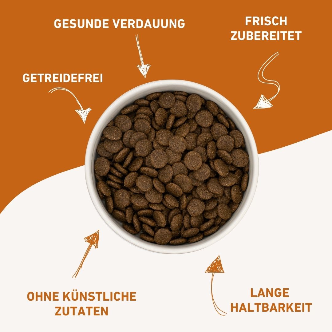 Adult Trockenfutter Sparpack 2 x 2 kg mit Angus Rind - getreidefrei-Hundefutter-Wildfang-