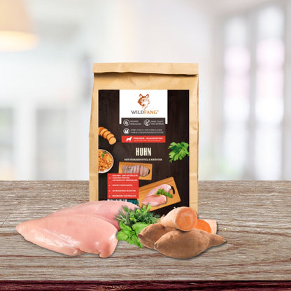Adult Trockenfutter Sparpack 2 x 2 kg mit Huhn & Kräuter - getreidefrei-Hundefutter-Wildfang-