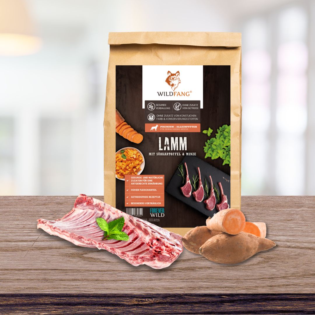 Adult Trockenfutter Sparpack 2 x 2 kg mit Lamm - getreidefrei-Hundefutter-Wildfang-