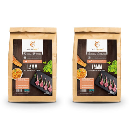 Adult Trockenfutter Sparpack 2 x 2 kg mit Lamm - getreidefrei-Hundefutter-Wildfang-