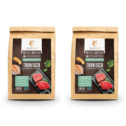 Adult Trockenfutter Sparpack 2 x 2 kg mit Thunfisch - getreidefrei-Hundefutter-Wildfang-