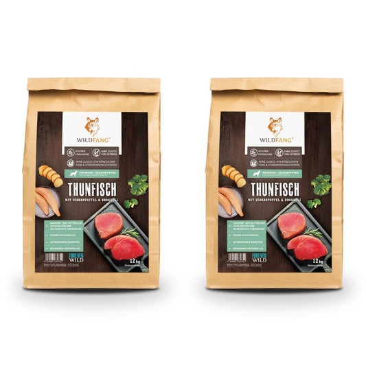 Adult Trockenfutter Sparpack 2 x 2 kg mit Thunfisch - getreidefrei-Hundefutter-Wildfang-