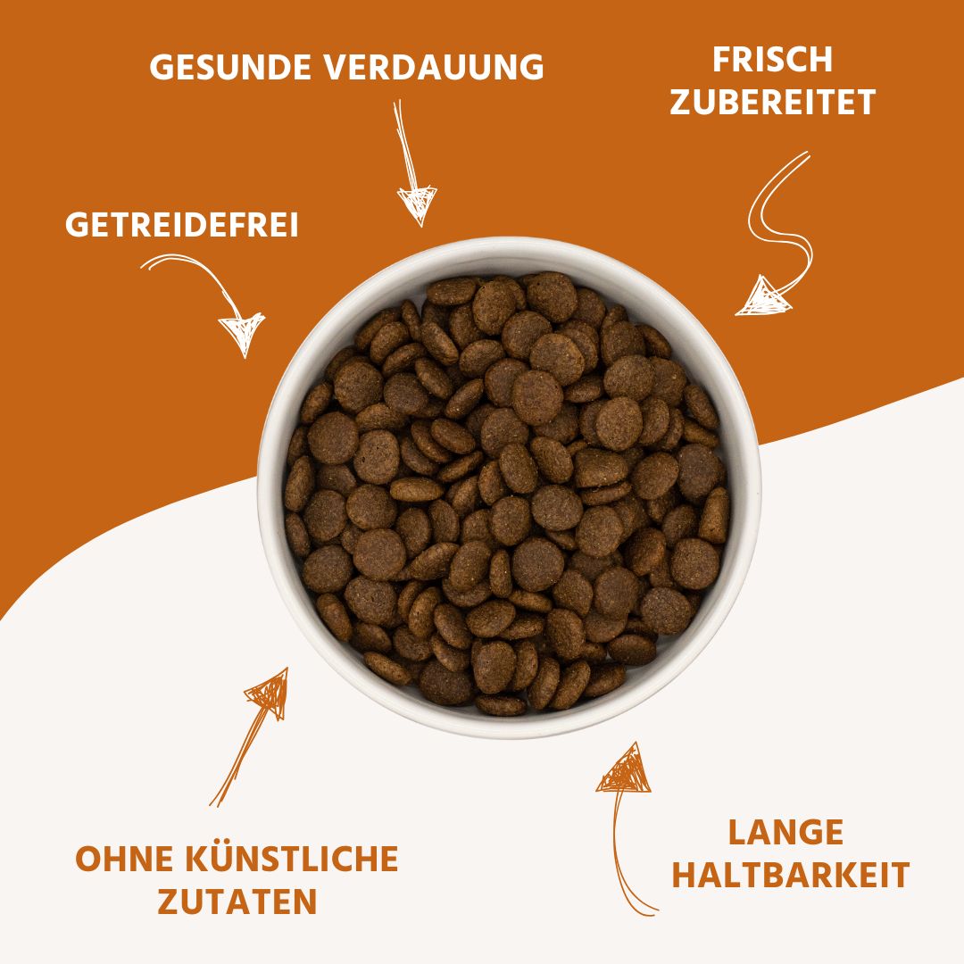 Adult Trockenfutter mit Ente - getreidefrei-Hundefutter-Wildfang-