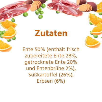 Adult Trockenfutter mit Ente - getreidefrei-Hundefutter-Wildfang-