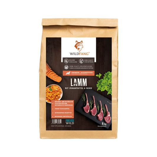 Adult Trockenfutter mit Lamm - getreidefrei-Hundefutter-Wildfang-