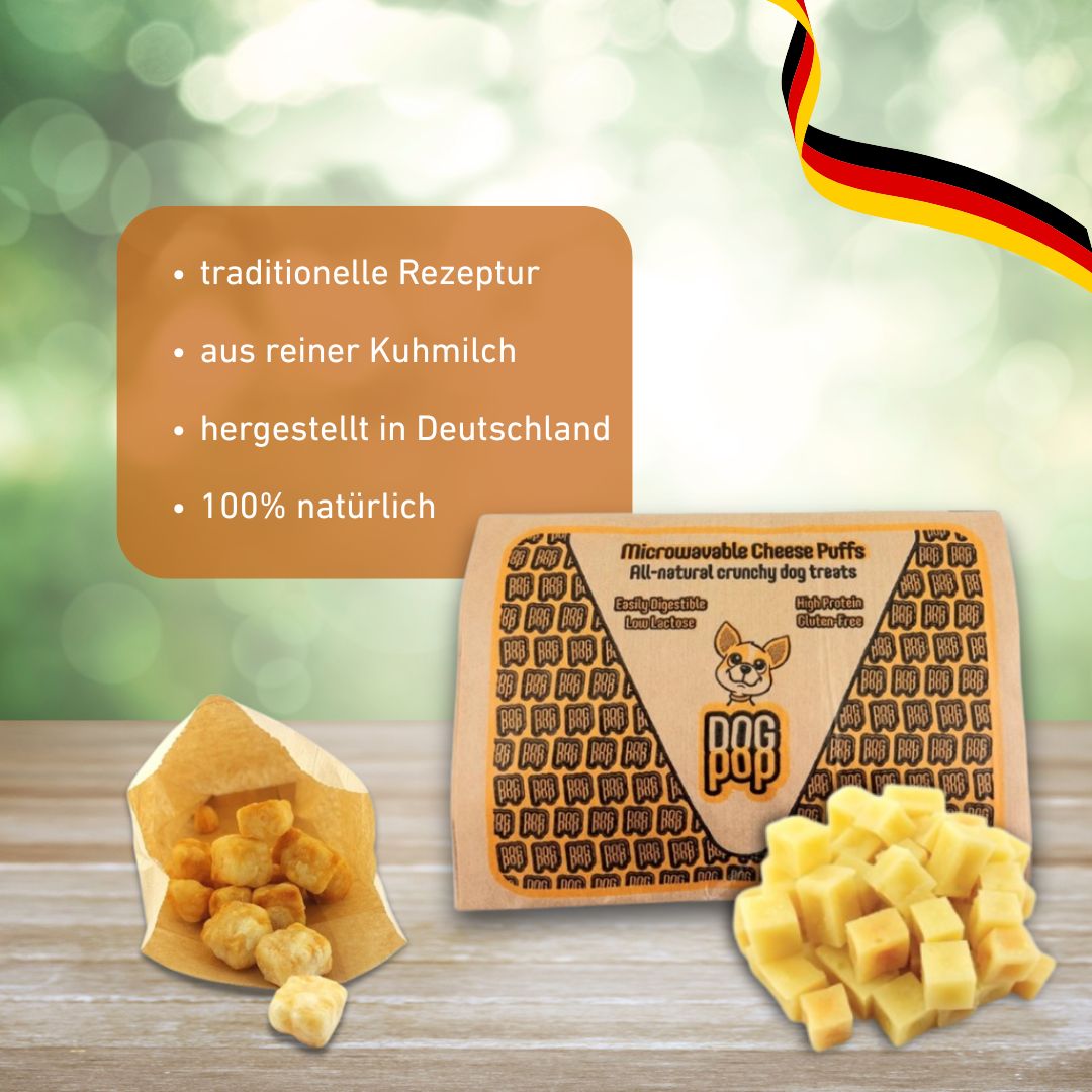 Dog Pops - Käse-Popcorn für Hunde-Hundefutter-Wildfang-