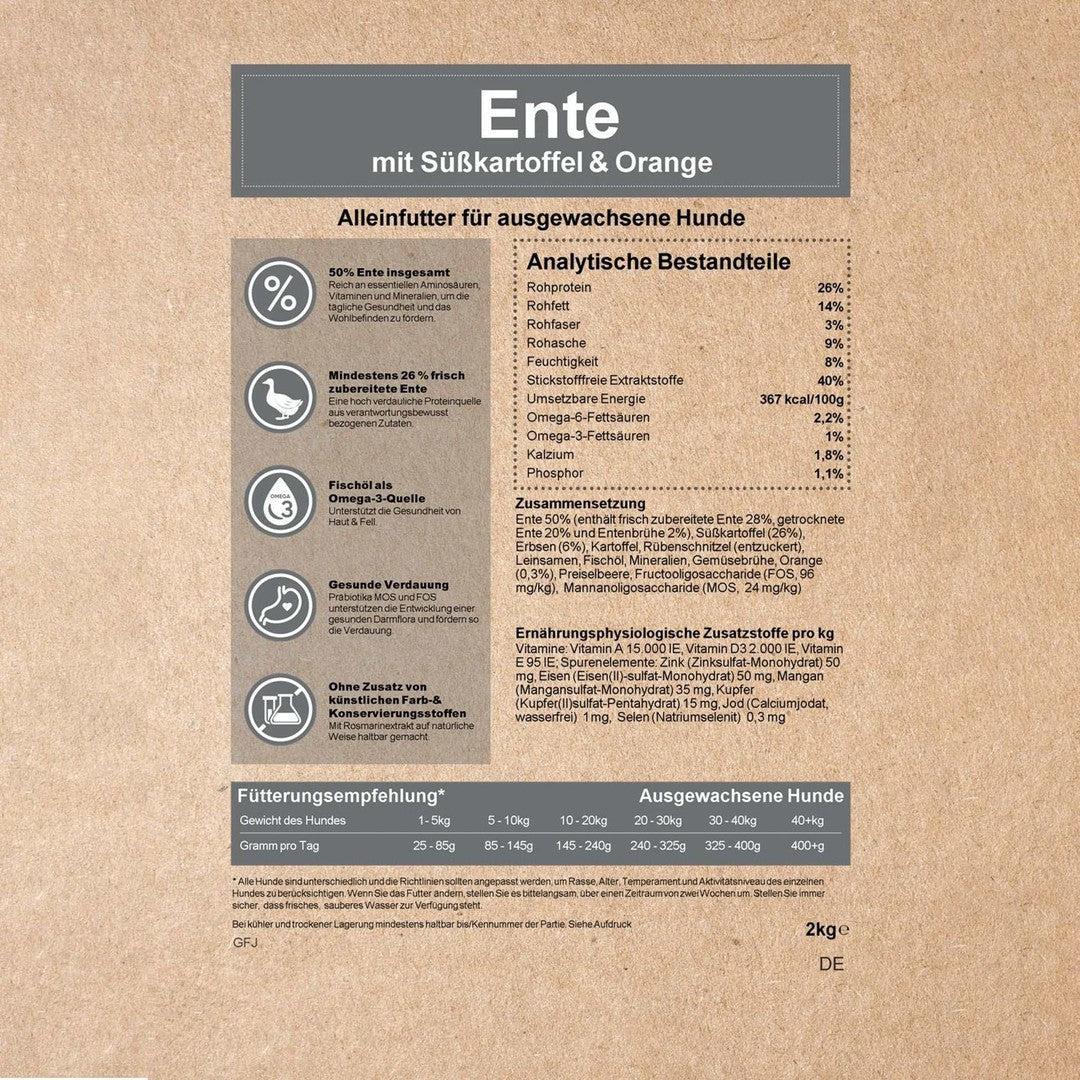 Adult Trockenfutter mit Ente - getreidefrei-Hundefutter-Wildfang-