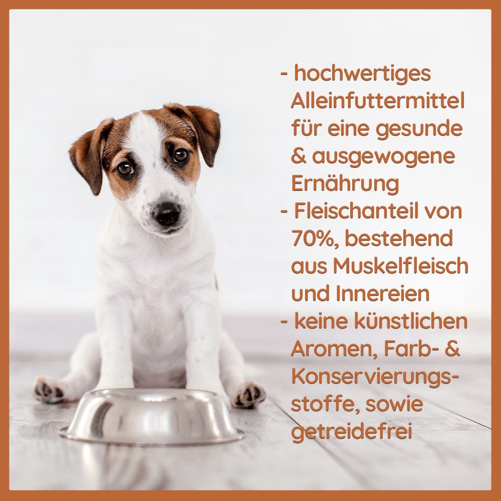 Nassfutter Huhn pur - BARF Qualität-Hundefutter-Wildfang-