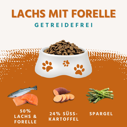 Maxi Adult Trockenfutter mit Lachs und Forelle - ideal für große Hunderassen - getreidefrei-Hundefutter-Wildfang-