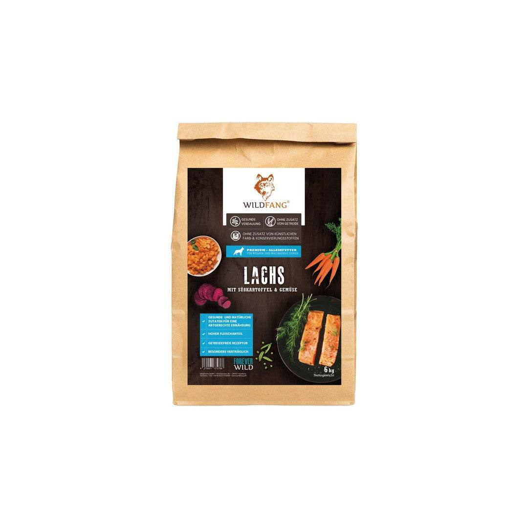 Junior Trockenfutter mit Lachs für Welpen - getreidefrei-Hundefutter-Wildfang-