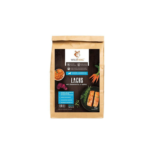 Junior Trockenfutter mit Lachs für Welpen - getreidefrei-Hundefutter-Wildfang-