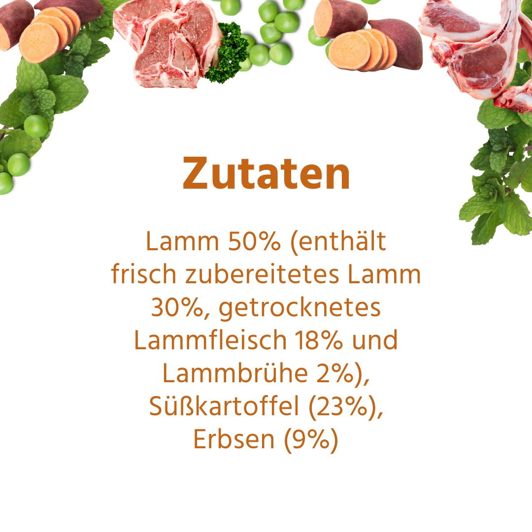 Trockenfutter mit Lamm - getreidefrei-Hundefutter-Wildfang-