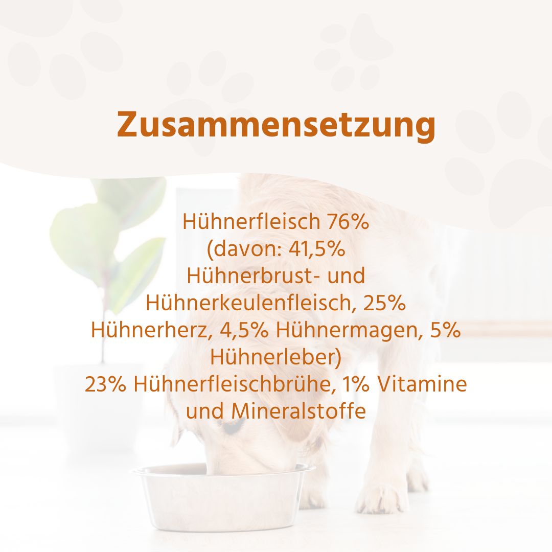 Nassfutter Mix 6 x 400g - BARF Qualität-Hundefutter-Wildfang-