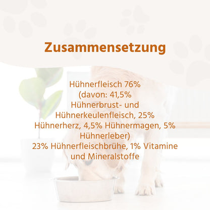 Nassfutter Mix 6 x 400g - BARF Qualität-Hundefutter-Wildfang-