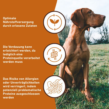 Nassfutter Rind pur - BARF Qualität-Hundefutter-Wildfang-