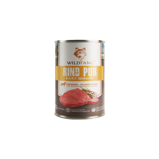 Nassfutter Rind pur - BARF Qualität-Hundefutter-Wildfang-