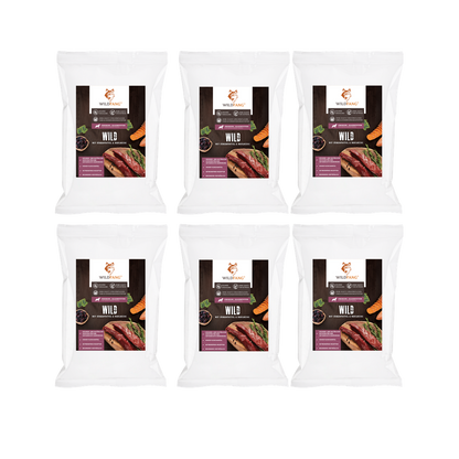 Adult Probierpaket Trockenfutter - getreidefrei-Hundefutter-Wildfang-6 x Wild-