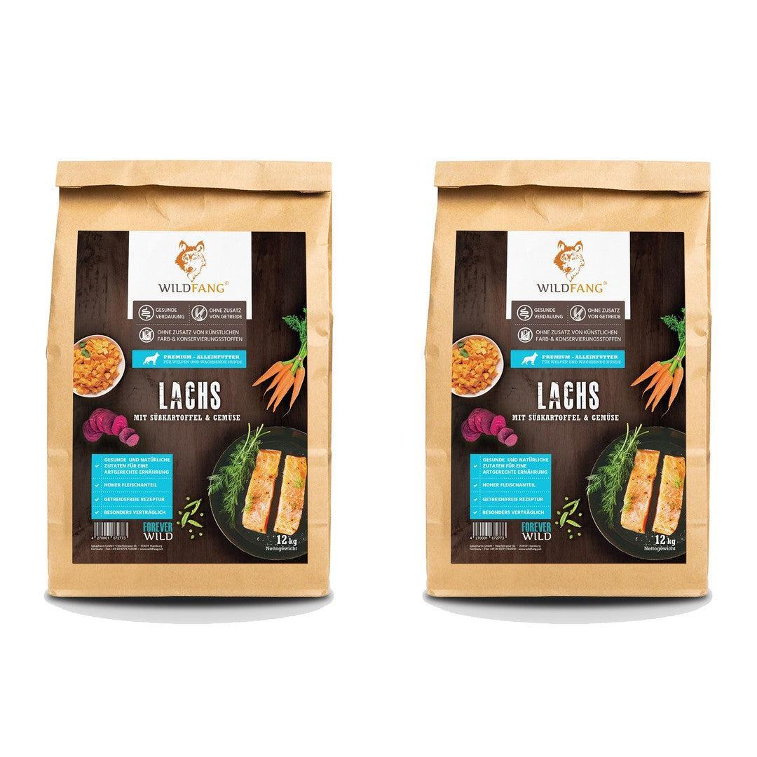 Trockenfutter Sparpack 2 x 2 kg mit Lachs - getreidefrei-Hundefutter-Wildfang-