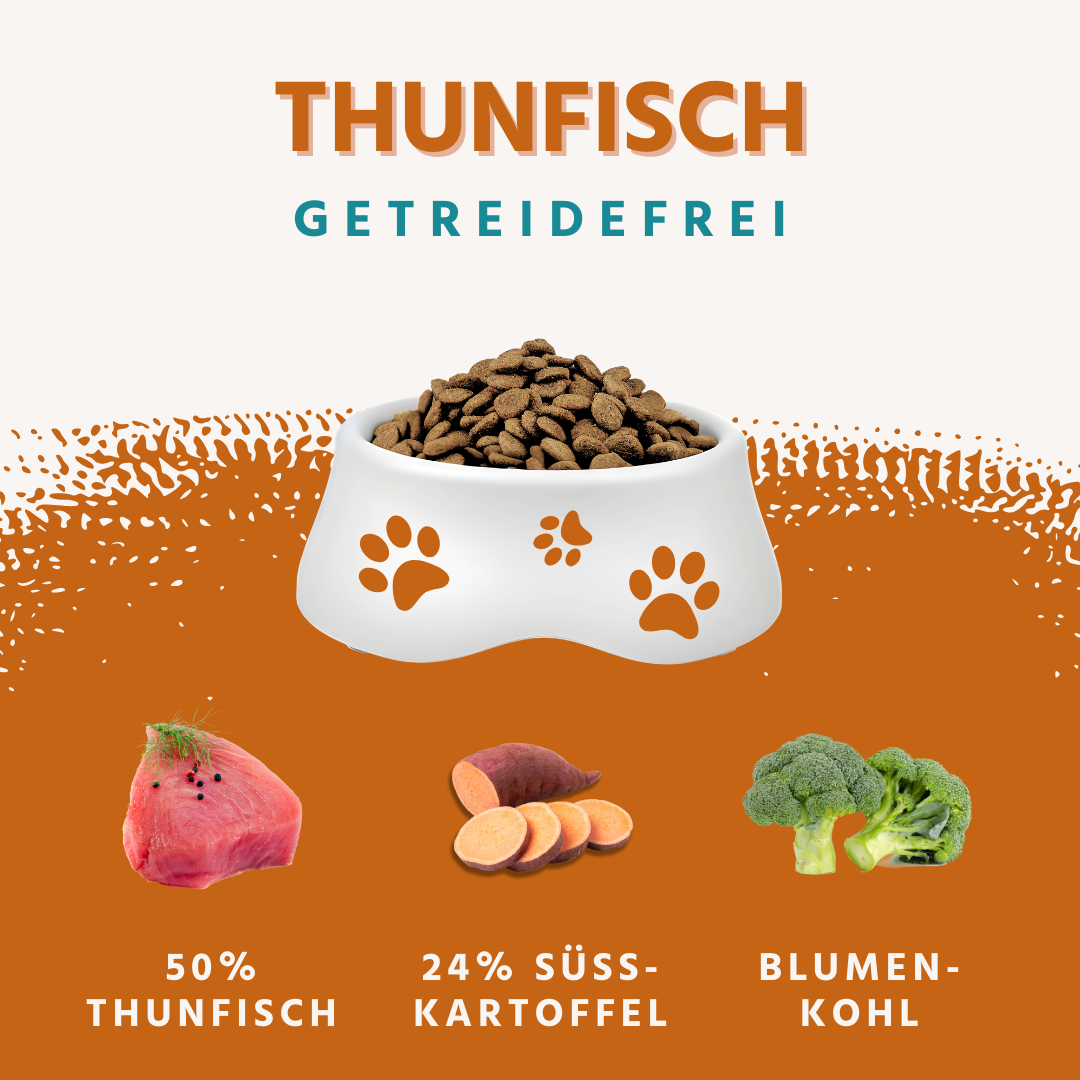 Trockenfutter Sparpack 2 x 2 kg mit Thunfisch - getreidefrei-Hundefutter-Wildfang-