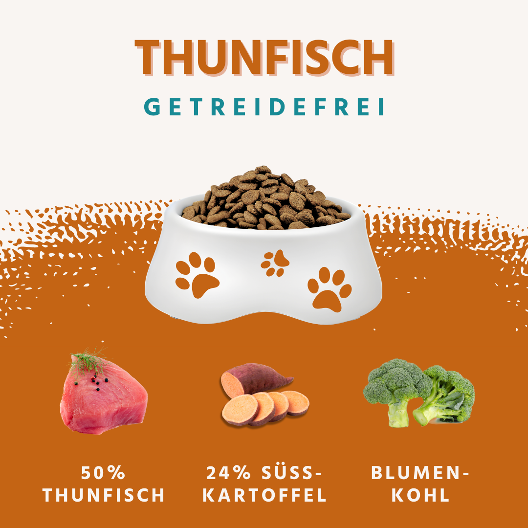 Adult Trockenfutter Sparpack 2 x 2 kg mit Thunfisch - getreidefrei-Hundefutter-Wildfang-