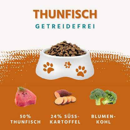 Adult Trockenfutter Sparpack 2 x 2 kg mit Thunfisch - getreidefrei-Hundefutter-Wildfang-