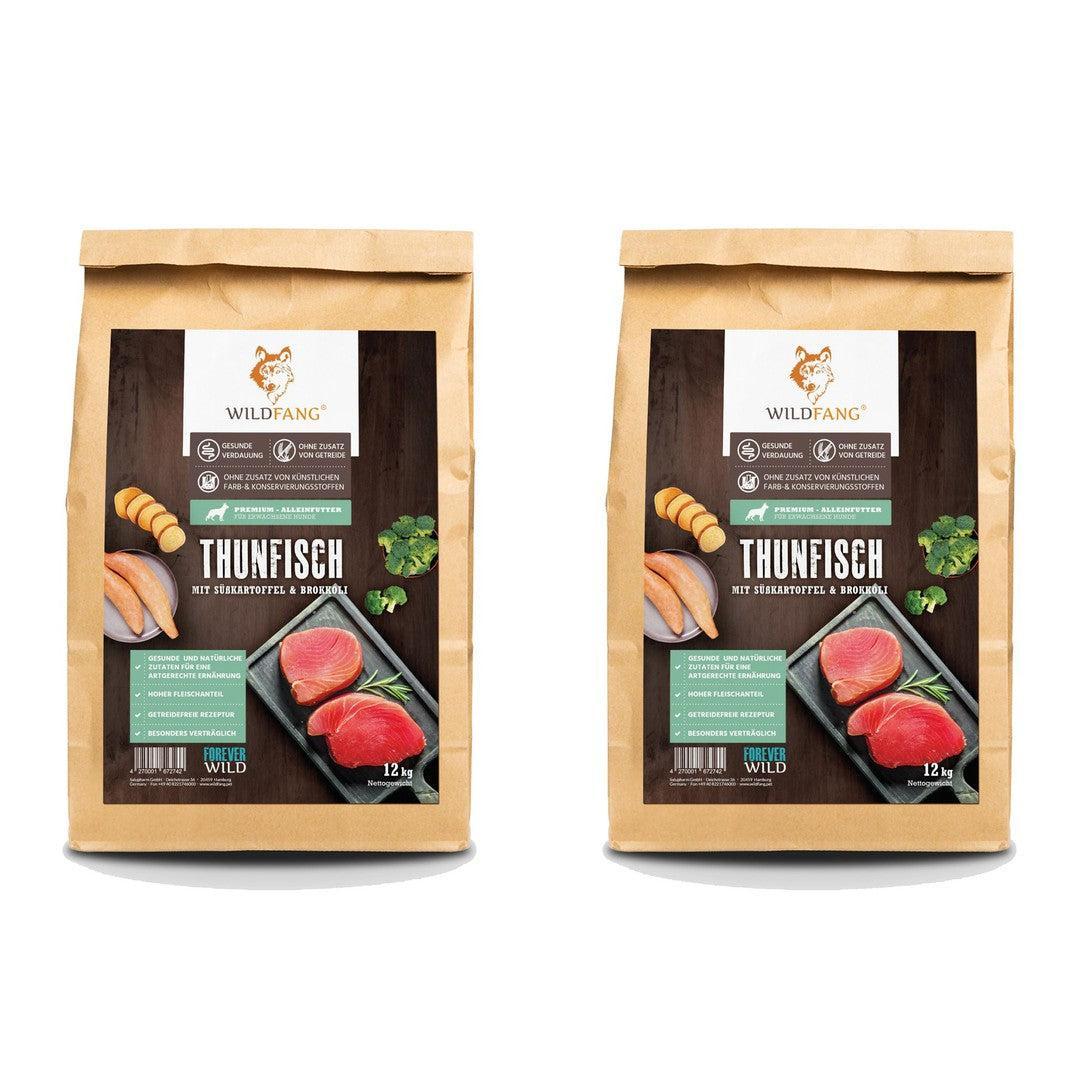 Trockenfutter Sparpack 2 x 2 kg mit Thunfisch - getreidefrei-Hundefutter-Wildfang-