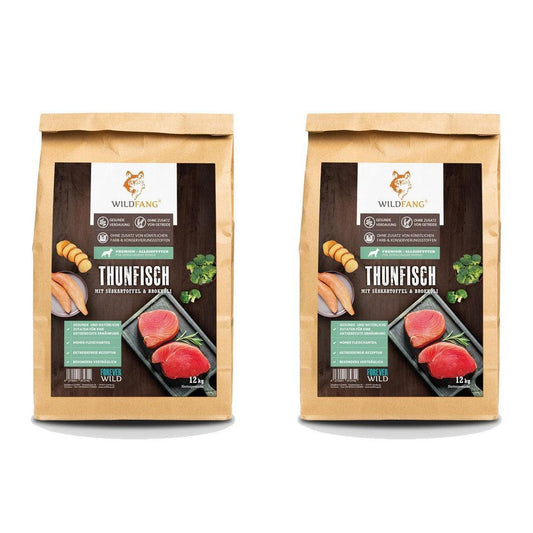 Trockenfutter Sparpack 2 x 2 kg mit Thunfisch - getreidefrei-Hundefutter-Wildfang-