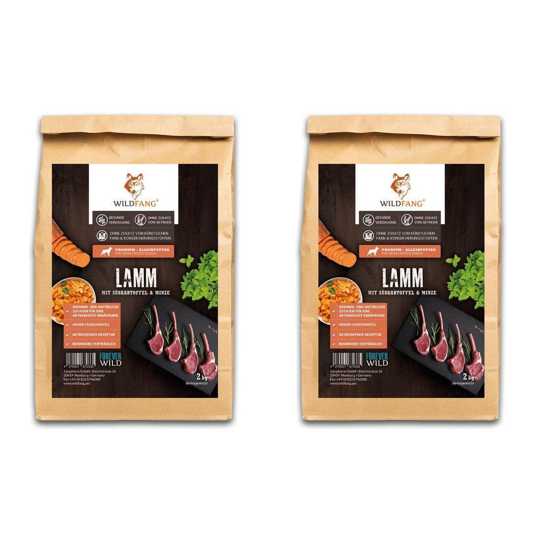 Trockenfutter Sparpack 2 x 2 kg mit Lamm - getreidefrei-Hundefutter-Wildfang-