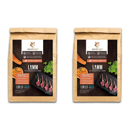 Adult Trockenfutter Sparpack 2 x 2 kg mit Lamm - getreidefrei-Hundefutter-Wildfang-