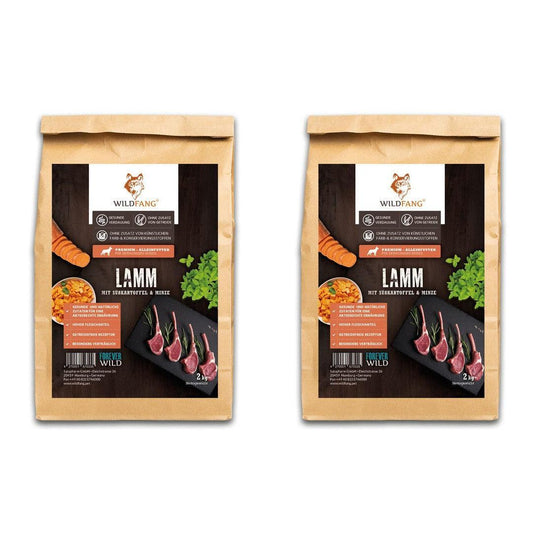 Adult Trockenfutter Sparpack 2 x 2 kg mit Lamm - getreidefrei-Hundefutter-Wildfang-
