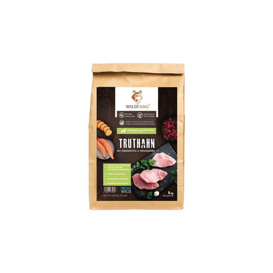 Sensitive Trockenfutter mit Truthahn - getreidefrei-Hundefutter-Wildfang-