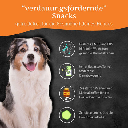 Verdauungsfördernde Snacks - getreidefrei - 3er Set-Hundefutter-Wildfang-