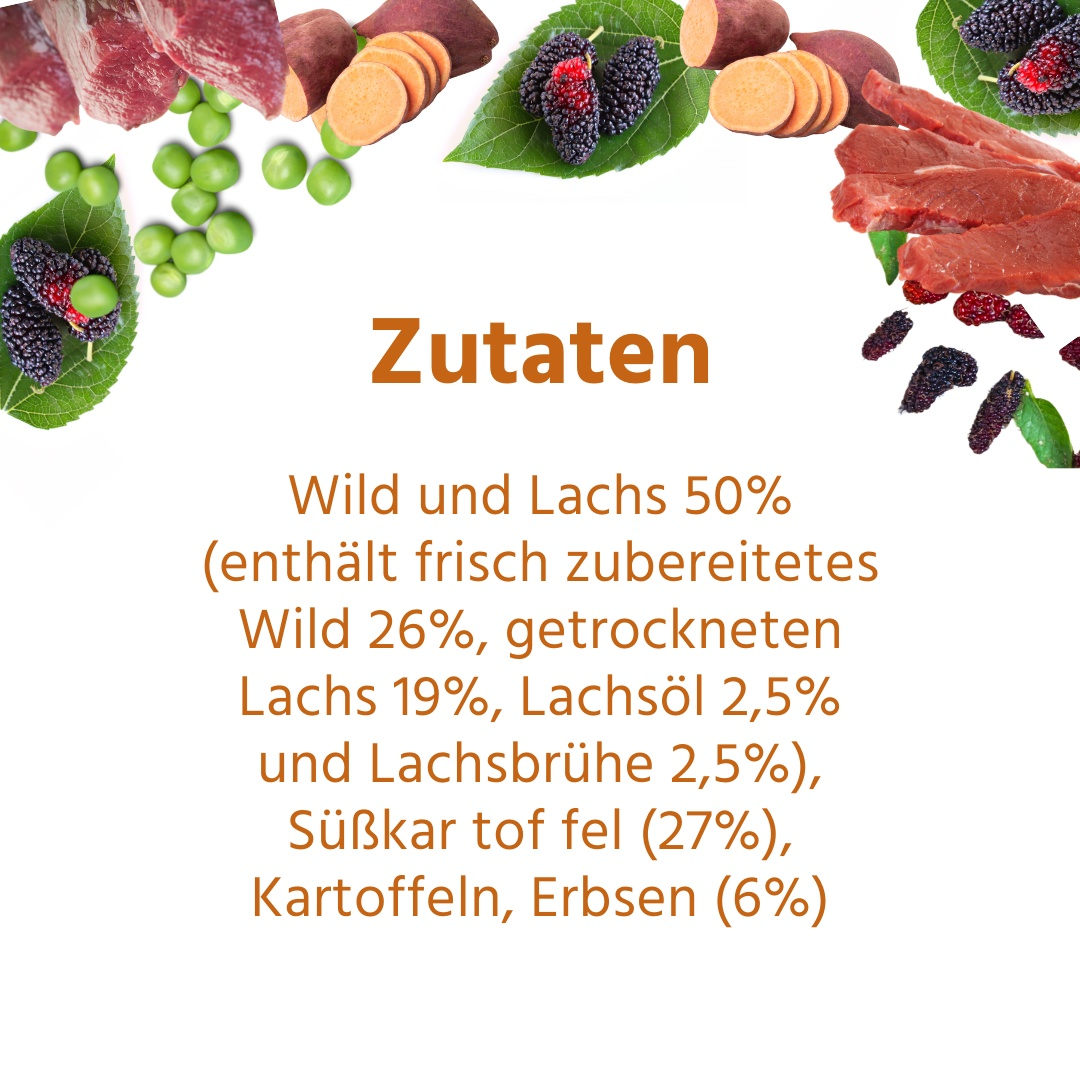 Trockenfutter mit Wild - getreidefrei-Hundefutter-Wildfang-