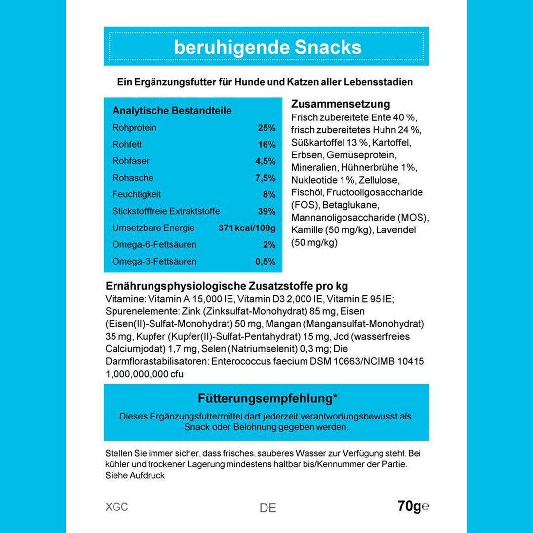 Beruhigende Snacks für Hunde mit Ente & Huhn - getreidefrei - 3er Set-Hundefutter-Wildfang-